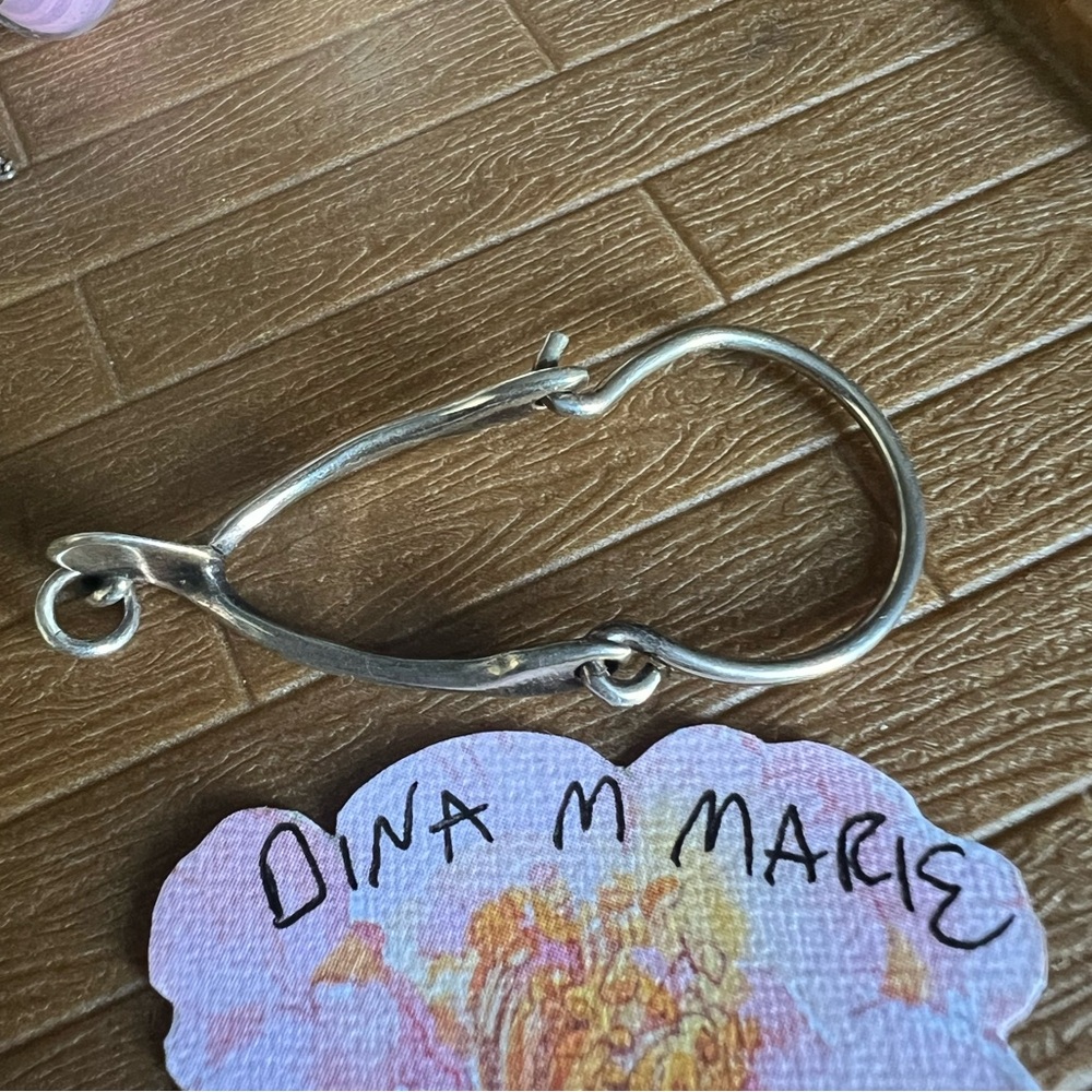 James Avery Rare Retired Wishbone Charm Holder! 925